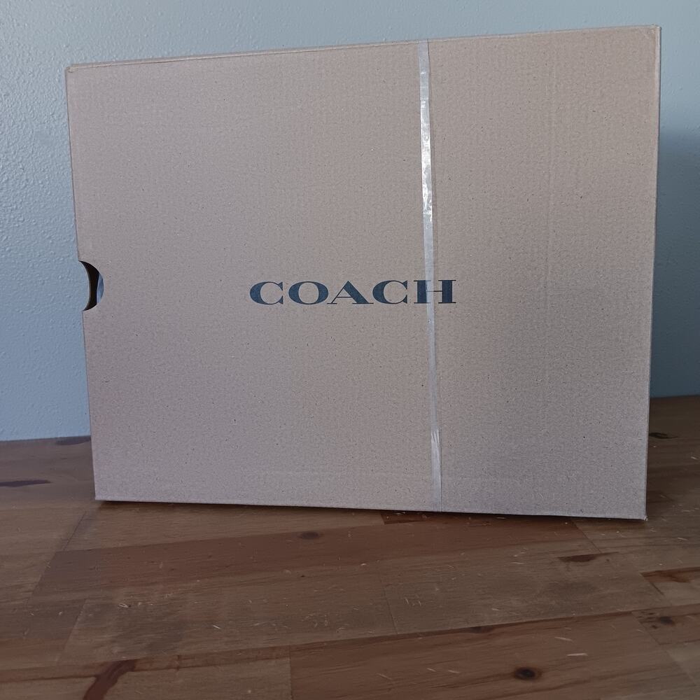 Coach Women Gale Wedge Sandal In Maple Signature Jacquard Size 11 B Damaged Box - Picture 11 of 14